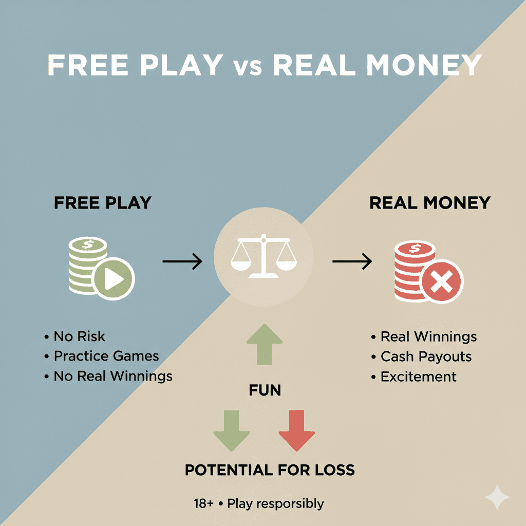 free vs real money